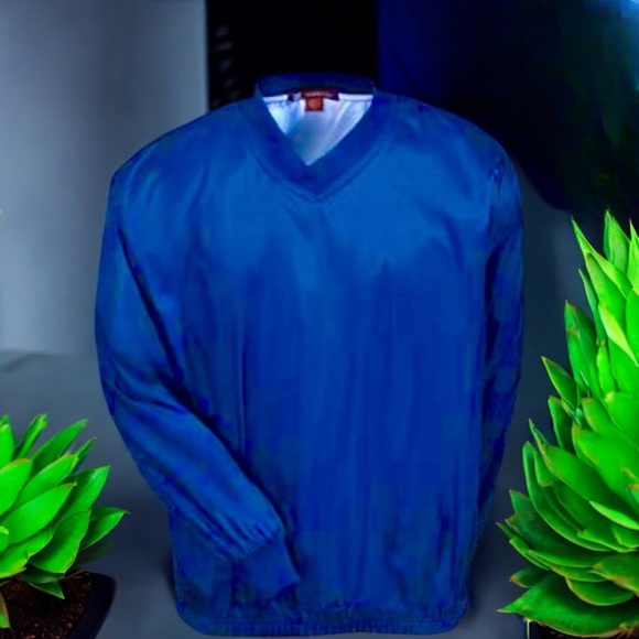 Harriton Athletic V-Neck Pullover Jacket Windshirt - Picture 3 of 16